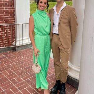 Green jumpsuit
